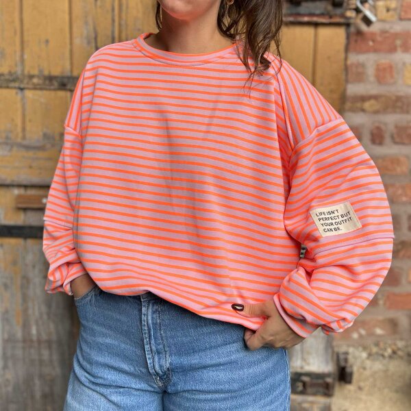 Sweatshirt "Elin" neoncoral-rosa One Size