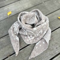 Mini-Dreieckschal "Paisley" taupe