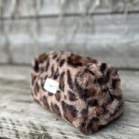 Kosmetiktasche Leo-Fell groß