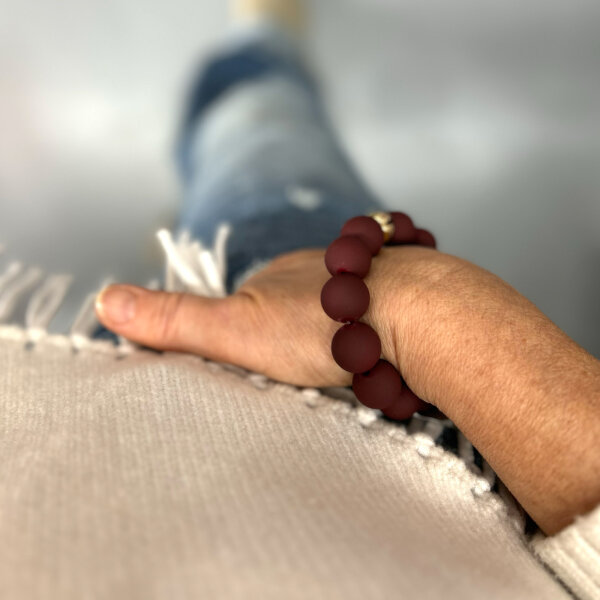 Acrylperlenarmband Perle medium "bordeaux"