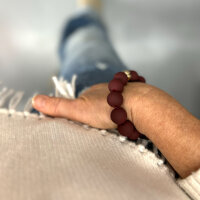 Acrylperlenarmband Perle medium "bordeaux"