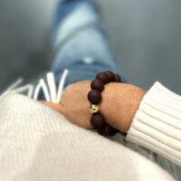 Acrylperlenarmband Perle medium "braun"
