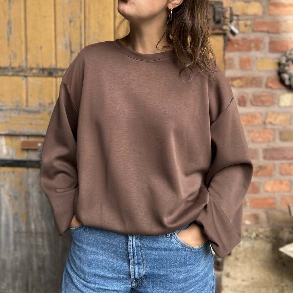 Langarmshirt Romy "hellbraun" One Size