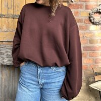Langarmshirt Romy "kastanienbraun" One Size