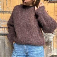 Mohairpullover braun