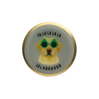 Glasteller Love Plates "Labrador rund" von...