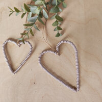 Holzperlenherz "Heart beads" rosa von Madleys