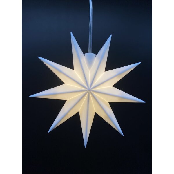 Sterntaler Fensterstern weiß 9 Zacker 11,5cm von DecoTrend