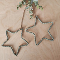 Holzperlenstern "Bead stars" eukalyptus