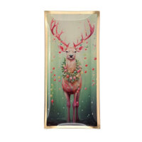 Glasteller Love Plates "Rentier" von Giftcompany