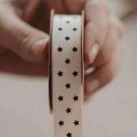 Geschenkband 5m "Allover Sterne" von Eulenschnitt