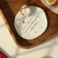 Kleiner Teller "Kann Spuren von Weihnachtszauber...