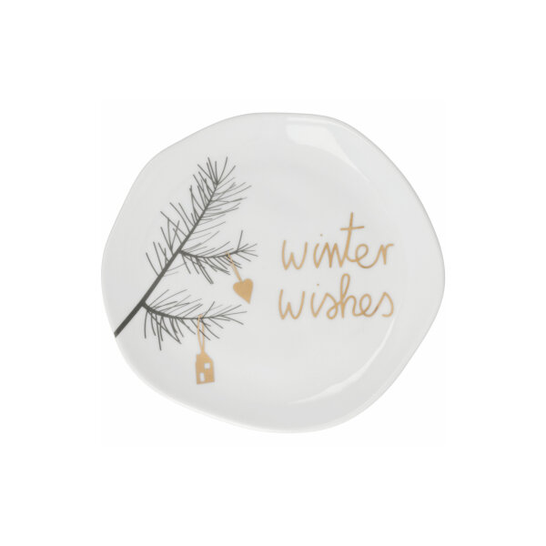 Kleiner Teller "Winter Wishes" von Räder