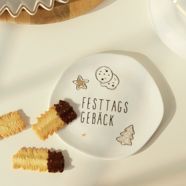 Kleiner Teller "Festtagsgebäck" von Räder