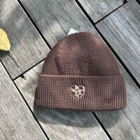 Strickmütze "Herz Leo" braun One Size