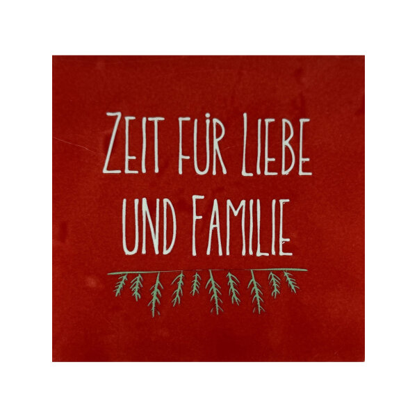 Bunte Fliese "Zeit für Liebe und Familie" von Yett