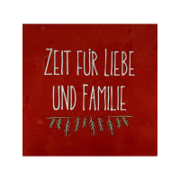 Bunte Fliese "Zeit für Liebe und Familie"...