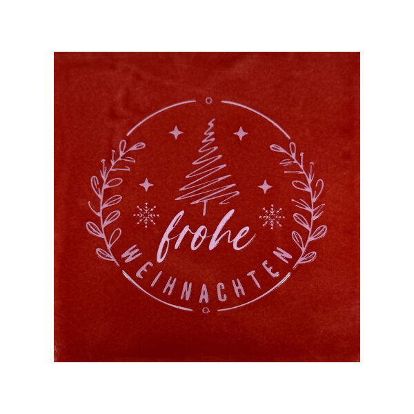 Bunte Fliese "Frohe Weihnachten" von Yett