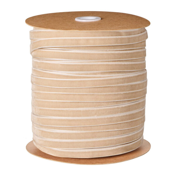 Veloursband "beige" 1 Meter von IB Laursen