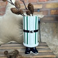 Vase Weihnachtsmann grün