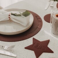 Wendbares Platzset "Weihnachten" rot von Eulenschnitt