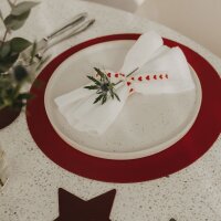 Wendbares Platzset "Weihnachten" rot von Eulenschnitt