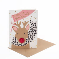 Rentierkarte "Fröhliche Weihnachten" von...