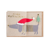 Winterdackelkarte "Frohe Wuffnachten" von Good...