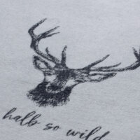 Savona Wohndecke "Alles halb so wild" grau von David Fussenegger