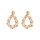Boho Perlen Tropfenohrringe beige von Biba B.V.