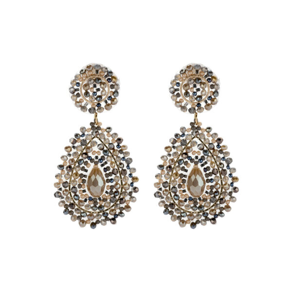 Statement-Ohrringe Boho taupe mix von Biba B.V.