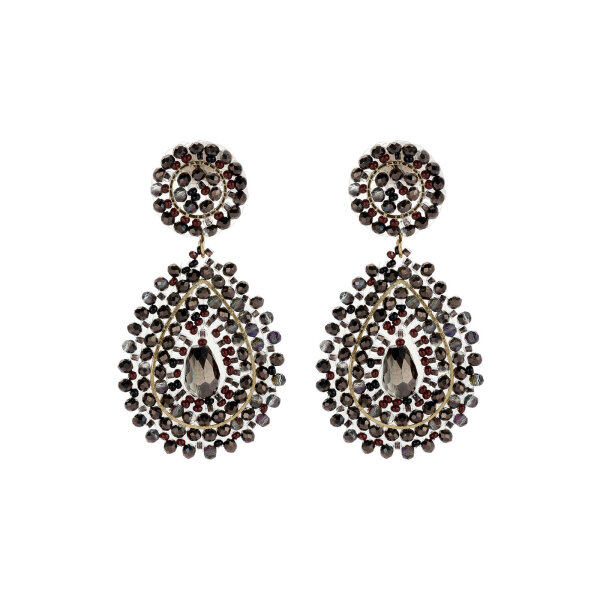 Statement-Ohrringe Boho dunkelbraun mix von Biba B.V.