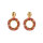 Boho Perlenohrringe coral mix von Biba B.V.