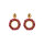 Boho Perlenohrringe rot mix von Biba B.V.