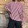 Langarm Shirt "Streifen"bordeaux-beige" One Size
