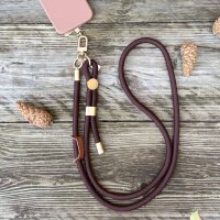 Nylon-Handykette Nele braun