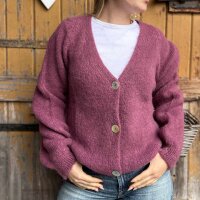 Alpaka Cardigan "berry" von Sarah & Sally