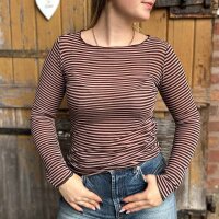 Cashmere-Viskose-Mix Shirt Streifen...