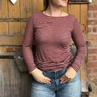 Cashmere-Viskose-Mix Shirt Streifen...