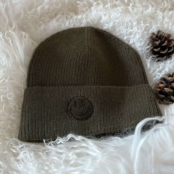 Strickmütze "Smiley" khaki