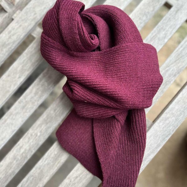 Strickschal "bordeaux"