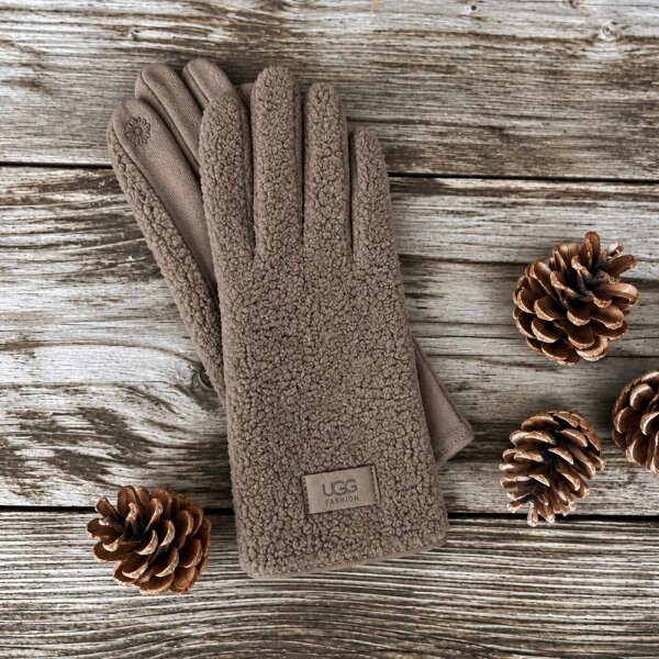 Fingerhandschuhe "Teddy" schlamm