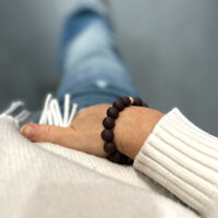 Acrylperlenarmband Perle klein "braun"