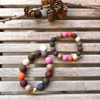 Acrylperlenarmband Perle klein "bunt"