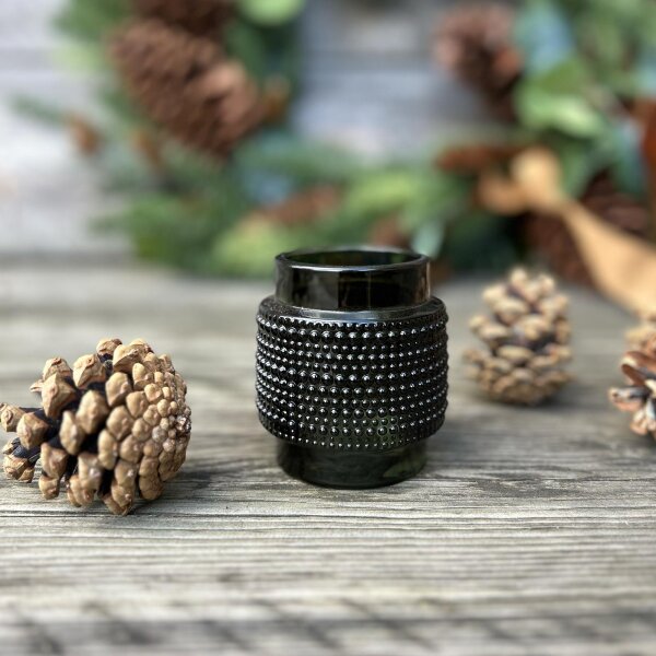 Teelicht Jazz green dot