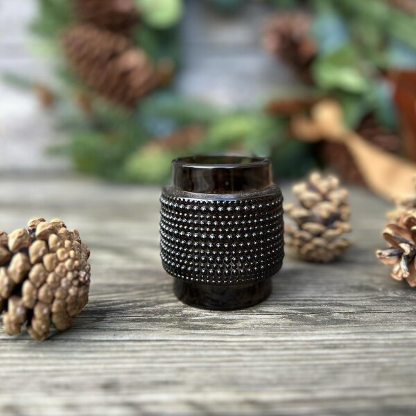 Teelicht Jazz brown dot