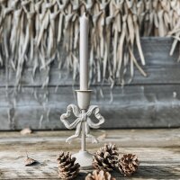 Kerzenhalter "Schleife" beige
