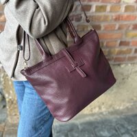 Ledershopper "Tessa" bordeaux