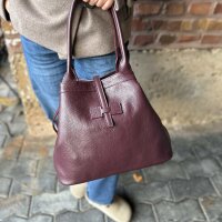 Ledershopper "Tessa" bordeaux
